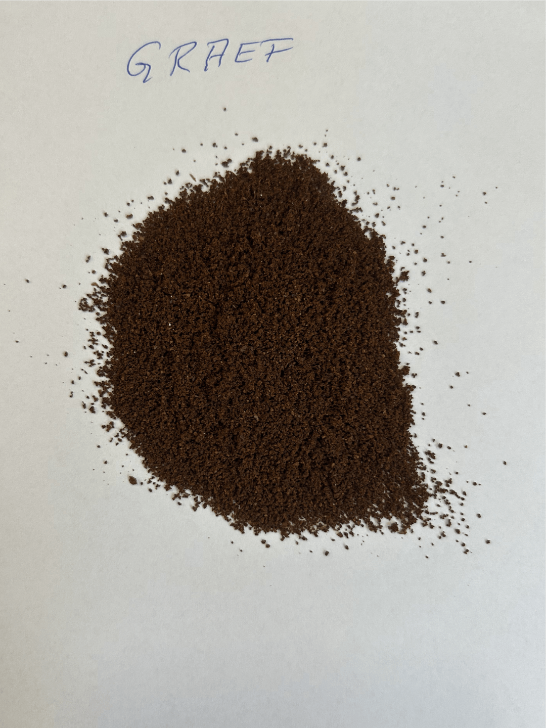 Mahlbild der Graef CM 900 als gröbstes Pulver im Espressomühlen Test